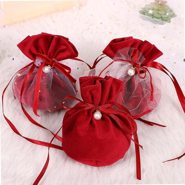 gift wrap 1pcs luxury velvet bags with pearl string christmas birthday party cooikes candy boxes jewelry sachet
gift wrap 1pcs luxury velvet bags with pearl string christmas birthday party cooikes candy boxes jewelry sachet