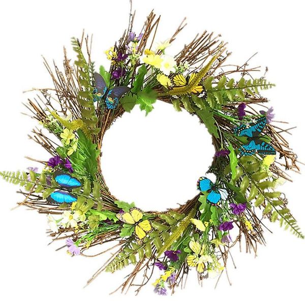 spring door wreath, decorative summer daisy wreath with butterfly and green leaves for front door wall wedding decor
spring door wreath, decorative summer daisy wreath with butterfly and green leaves for front door wall wedding decor