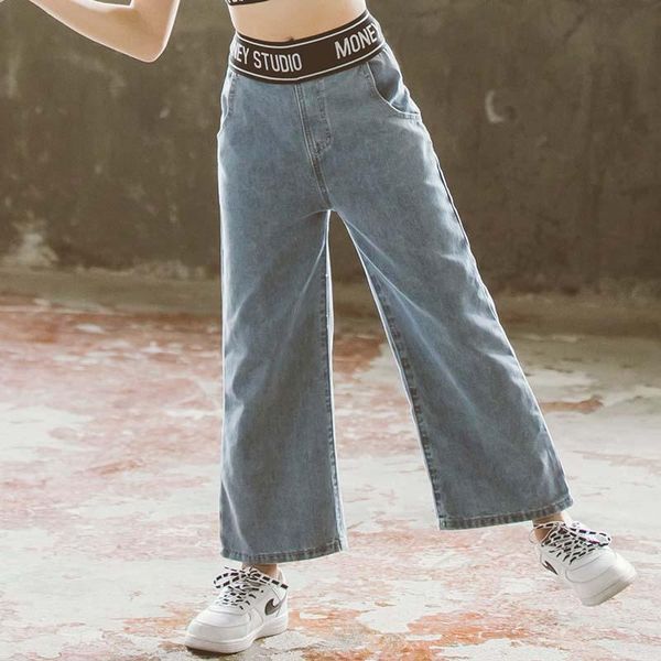 girls wide-leg jeans autumn and winter loose korean style high-waist straight-leg letter patchwork trousers wl138, Blue
girls wide-leg jeans autumn and winter loose korean style high-waist straight-leg letter patchwork trousers wl138, Blue