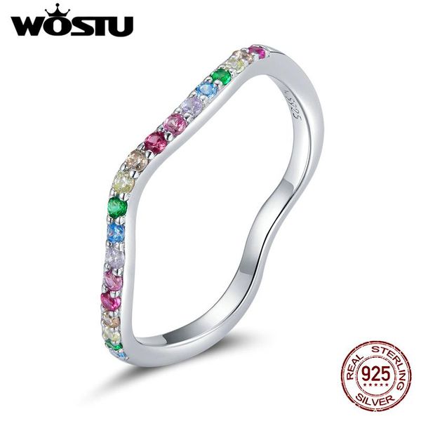 cluster rings wostu 925 sterling silver rainbow cz simple finger ring for women party anniversary fine jewelry gift fir705, Golden;silver
cluster rings wostu 925 sterling silver rainbow cz simple finger ring for women party anniversary fine jewelry gift fir705, Golden;silver