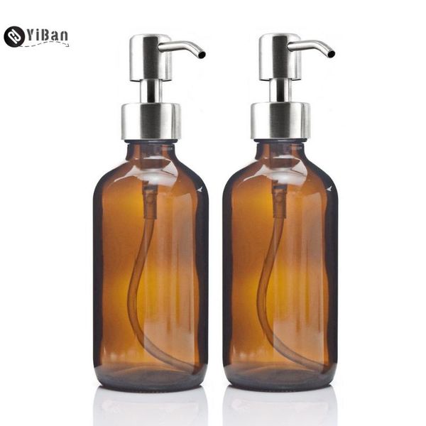 storage bottles & jars 8 oz large 250ml liquid soap dispensers with stainless steel pump for essential oils homemade lotions round amber gla
storage bottles & jars 8 oz large 250ml liquid soap dispensers with stainless steel pump for essential oils homemade lotions round amber gla