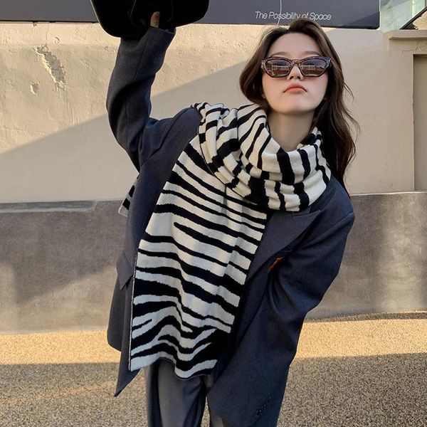 scarves autumn and winter french black white spotted horse plaid scarf long lovers students warm thickened versatile, Blue;gray
scarves autumn and winter french black white spotted horse plaid scarf long lovers students warm thickened versatile, Blue;gray