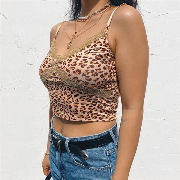 women's tanks & camis women crop leopard printed lace patchwork v neck vest fashion female sleeveless camisole, White
women's tanks & camis women crop leopard printed lace patchwork v neck vest fashion female sleeveless camisole, White