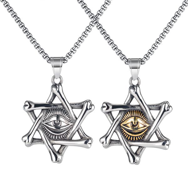 sweater chain necklaces pendants for mens sliver golden six-pointed star magic eye stainless steel tag jewelry to boys birthday gifts, Silver
sweater chain necklaces pendants for mens sliver golden six-pointed star magic eye stainless steel tag jewelry to boys birthday gifts, Silver