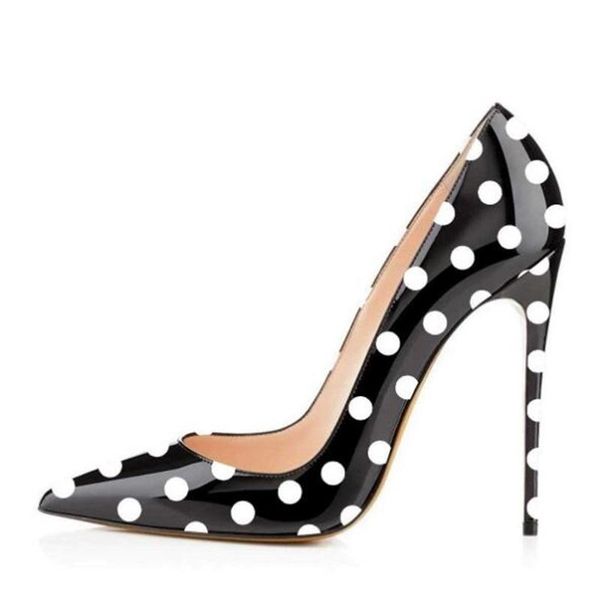 dress shoes black and white polka dot high heels pointy toe pumps 12cm stiletto patchwork celebrity t stage banquest
dress shoes black and white polka dot high heels pointy toe pumps 12cm stiletto patchwork celebrity t stage banquest