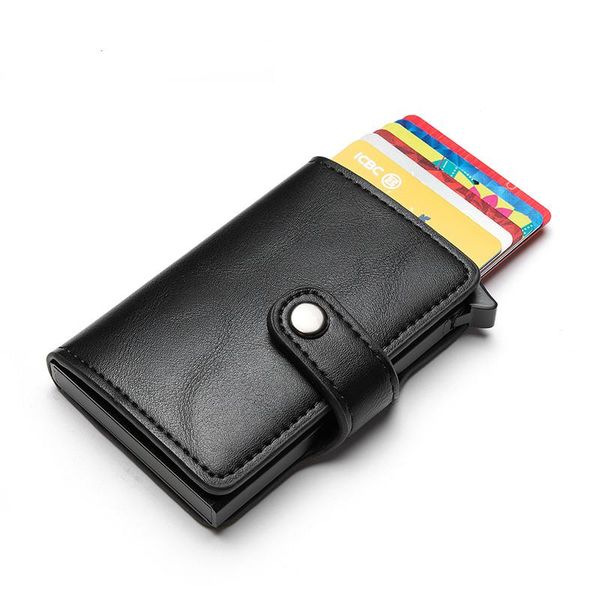 card holders bycobecy casual holder hasp smart id case metal rfid aluminum box slim men and women pu leather, Brown;gray
card holders bycobecy casual holder hasp smart id case metal rfid aluminum box slim men and women pu leather, Brown;gray
