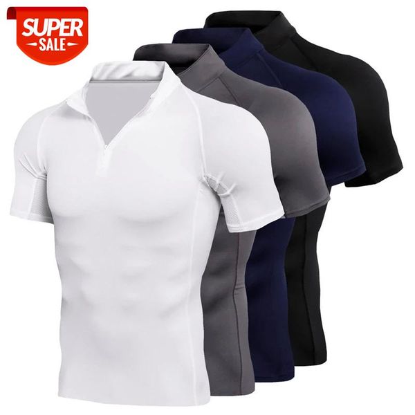 2020 quick dry running shirt men bodybuilding sport t-shirt short sleeve zipper collar gym t shirt men fitness tight rashgard #bg5e, White;black
2020 quick dry running shirt men bodybuilding sport t-shirt short sleeve zipper collar gym t shirt men fitness tight rashgard #bg5e, White;black