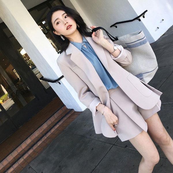 women's tracksuits set female solid color suit shorts two-piece 2021 spring and summer retro fashion loose temperament clothes, Gray
women's tracksuits set female solid color suit shorts two-piece 2021 spring and summer retro fashion loose temperament clothes, Gray