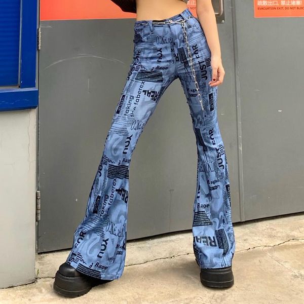 women's pants & capris 2021 bummer fashion retro punk style magazine spaper print slim fit streetwear thin tlared trousers for women pa, Black;white
women's pants & capris 2021 bummer fashion retro punk style magazine spaper print slim fit streetwear thin tlared trousers for women pa, Black;white