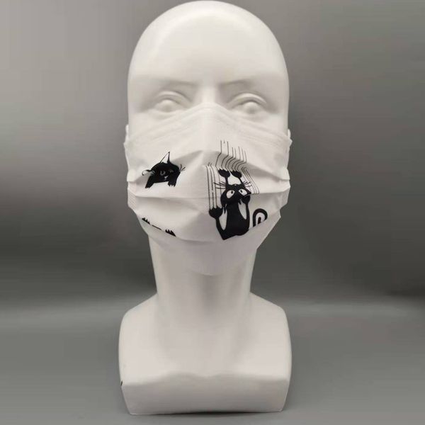 disposable protective color printed mask non woven cartoon animation with three layers of melt blown
disposable protective color printed mask non woven cartoon animation with three layers of melt blown