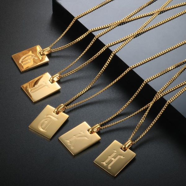 pendant necklaces zmfashion initial a-z necklace for women men simple stainless steel square corrosion letter link chain jewelr, Silver
pendant necklaces zmfashion initial a-z necklace for women men simple stainless steel square corrosion letter link chain jewelr, Silver