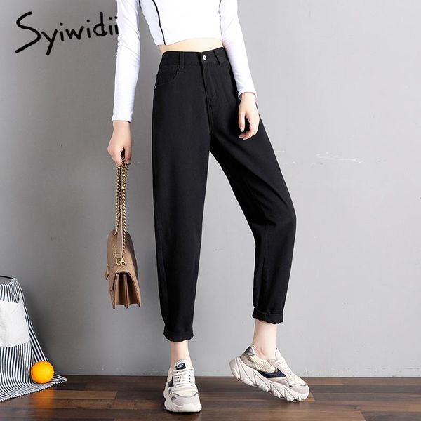 women's jeans elastic waist black korean fashion 4 collor mom high street plus size denim pants style, Blue
women's jeans elastic waist black korean fashion 4 collor mom high street plus size denim pants style, Blue