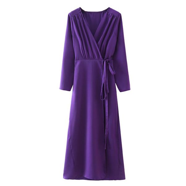 casual dresses yenkye fall women vintage purple wrap long dress cross v neck sleeve a-line ladies vestido, Black;gray
casual dresses yenkye fall women vintage purple wrap long dress cross v neck sleeve a-line ladies vestido, Black;gray