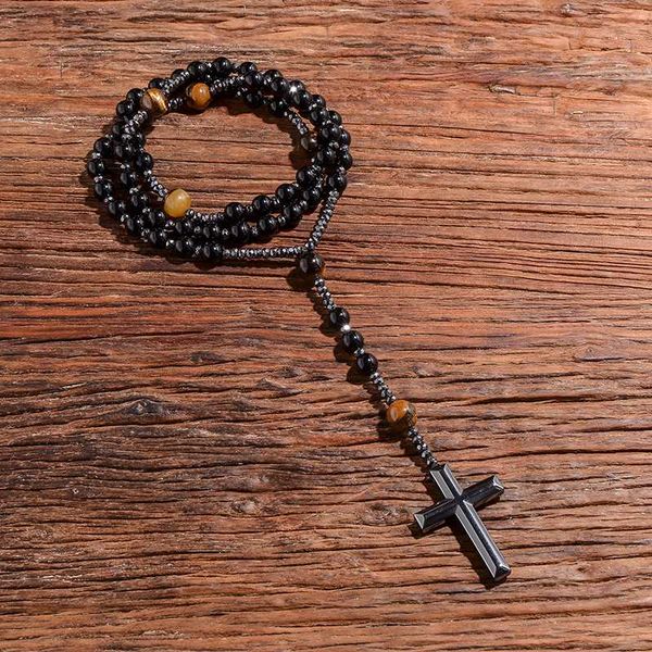 pendant necklaces black onyx yellow tiger eyes beaded catholic christian cross necklace mala meditation jewelry men and women rosary, Silver
pendant necklaces black onyx yellow tiger eyes beaded catholic christian cross necklace mala meditation jewelry men and women rosary, Silver