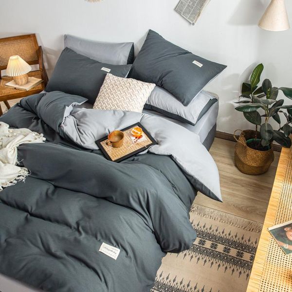 bedding sets solid color duvet cover 220x240 bed linens long-staple cotton fitted sheet with pillowcases home textiles
bedding sets solid color duvet cover 220x240 bed linens long-staple cotton fitted sheet with pillowcases home textiles