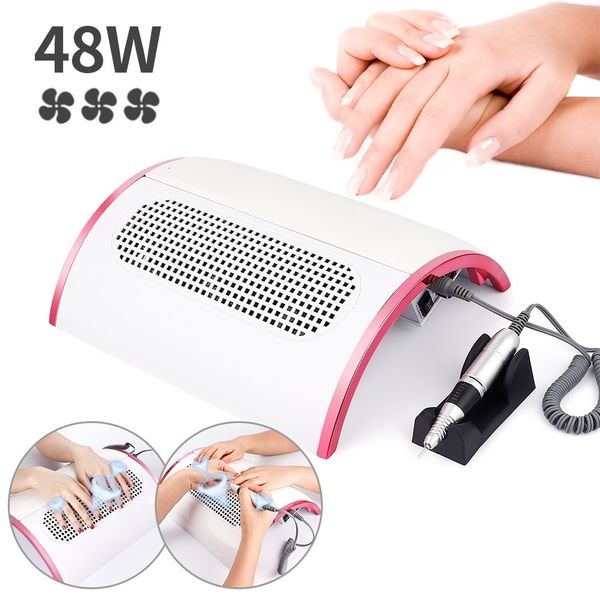 48w 2-in-1 drill machine nail dust collector with 3 powerful fans vacuum suction cleaner manicure pedicure tools
48w 2-in-1 drill machine nail dust collector with 3 powerful fans vacuum suction cleaner manicure pedicure tools
