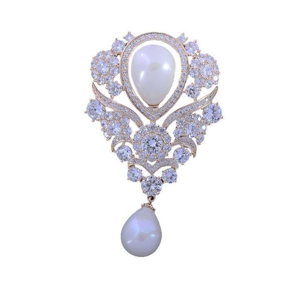 pins, brooches vintage brooch pendant for woman cubic zirconia coat pins with imitation pearl drop in box, Gray
pins, brooches vintage brooch pendant for woman cubic zirconia coat pins with imitation pearl drop in box, Gray