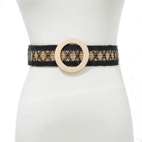 new fashion round woven wooden buckle women's belt casual versatile decorative waist belt, Black;brown
new fashion round woven wooden buckle women's belt casual versatile decorative waist belt, Black;brown