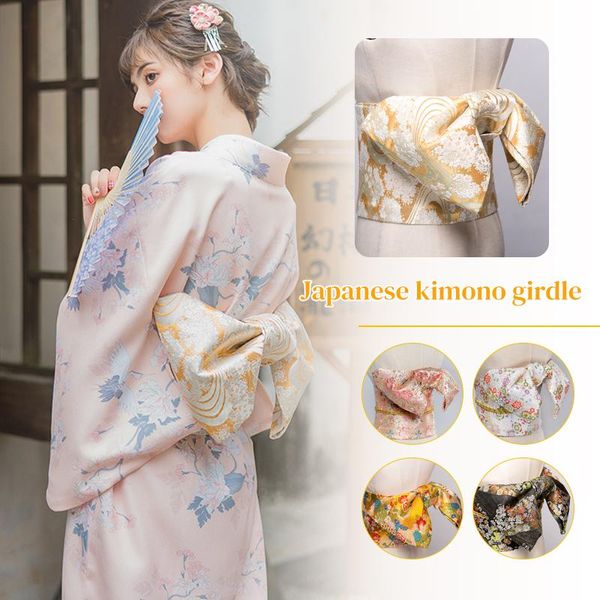 ethnic clothing japanese traditional yukata kimono obi belt floral print cummerbunds bow-knot noble retro waistband accessory, Red
ethnic clothing japanese traditional yukata kimono obi belt floral print cummerbunds bow-knot noble retro waistband accessory, Red