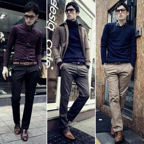 men's pants mens formal chion business work casual straight leg long trousers slacks, Black
men's pants mens formal chion business work casual straight leg long trousers slacks, Black