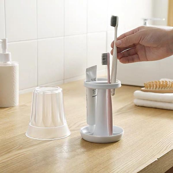 toothbrush holders creative plastic portable toothpaste rack bathroom shelf with transparent mouthwash cup set simple holder
toothbrush holders creative plastic portable toothpaste rack bathroom shelf with transparent mouthwash cup set simple holder