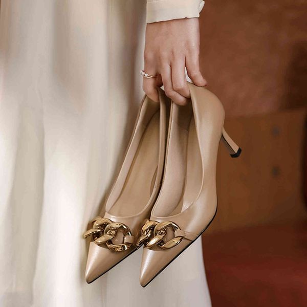 dress shoes meotina genuine leather high heels stiletto heel women metal decoration pointed toe pumps office ladies footwear beige, Black
dress shoes meotina genuine leather high heels stiletto heel women metal decoration pointed toe pumps office ladies footwear beige, Black