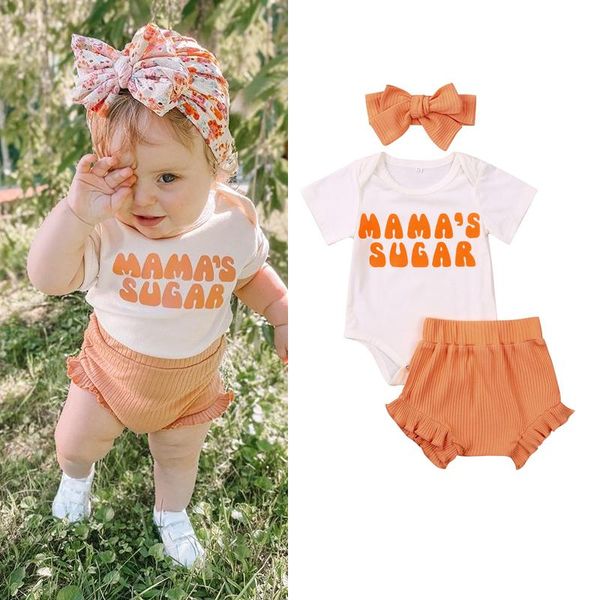 clothing sets lovely baby girls clothes 3pcs letter printed short sleeve romper shorts bow headband 0-18m, White
clothing sets lovely baby girls clothes 3pcs letter printed short sleeve romper shorts bow headband 0-18m, White