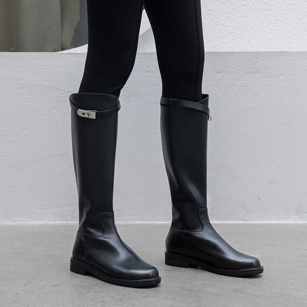 boots women genuine leather knee high fashion party night club shoes woman back zipper winter warm long buckle, Black
boots women genuine leather knee high fashion party night club shoes woman back zipper winter warm long buckle, Black