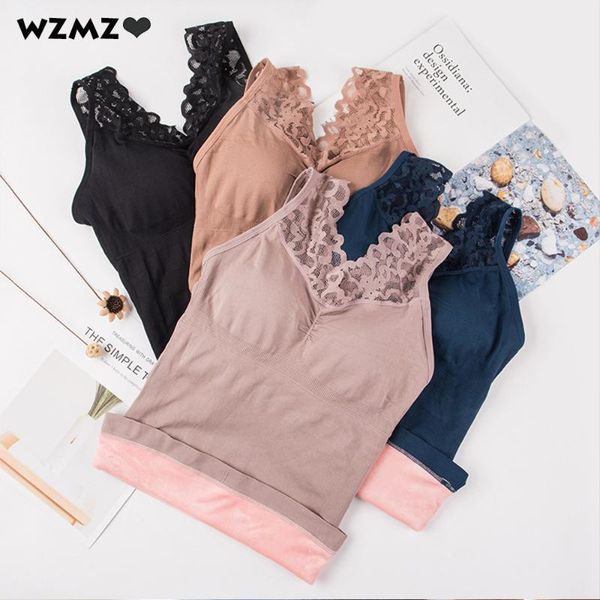 camisoles & tanks warm plus velvet thick women tank slim lace beauty back tube female push up padded bralette crop body buildi, Black;white
camisoles & tanks warm plus velvet thick women tank slim lace beauty back tube female push up padded bralette crop body buildi, Black;white