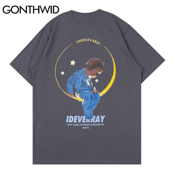 gonthwid tees shirts streetwear harajuku men painting kid star moon print short sleeve t-shirts hip hop casual cotton loose c0315, White;black
gonthwid tees shirts streetwear harajuku men painting kid star moon print short sleeve t-shirts hip hop casual cotton loose c0315, White;black