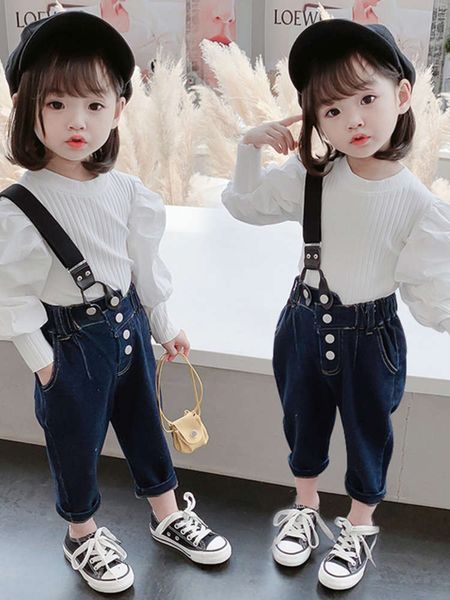 girls' jeans 2020 girl's baby suspender suit net red spring and autumn children's pants, Blue
girls' jeans 2020 girl's baby suspender suit net red spring and autumn children's pants, Blue