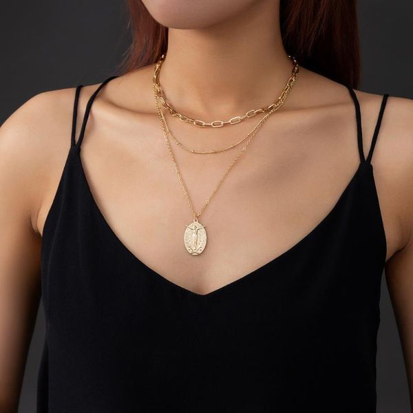 pendant necklaces find me vintage geometric portrait necklace for women fashion jewelry accessories, Silver
pendant necklaces find me vintage geometric portrait necklace for women fashion jewelry accessories, Silver