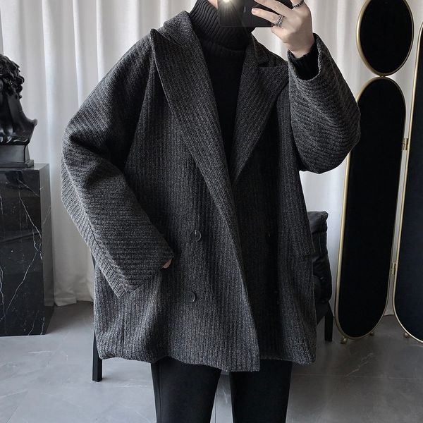 2021 new male winter long loose keep warm jacket young lapel gola trench wool coat black to thicken s-2xl-sized jackets 1jn5, Tan;black
2021 new male winter long loose keep warm jacket young lapel gola trench wool coat black to thicken s-2xl-sized jackets 1jn5, Tan;black