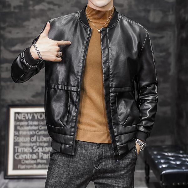 autumn new plutonium leather jacket men's clothing 2021 fashion thin baseball fit casual coats big pockets wear homme superior quality, Black
autumn new plutonium leather jacket men's clothing 2021 fashion thin baseball fit casual coats big pockets wear homme superior quality, Black
