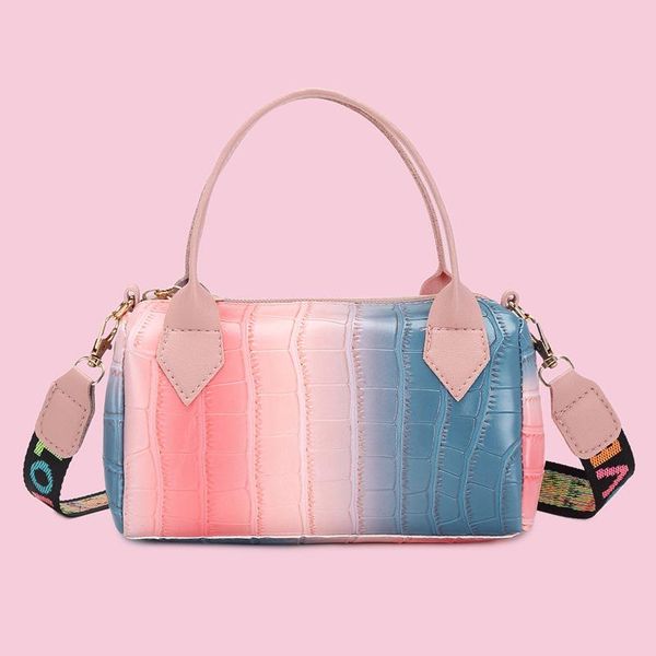 shoulder bags 2021 fashion gradient handbag women pu patent leather stone grain lady messenger bag casual female pillow
shoulder bags 2021 fashion gradient handbag women pu patent leather stone grain lady messenger bag casual female pillow