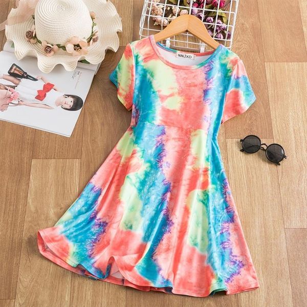 summer girls tie dye girl dress princess for kids rainbow colorful bohemian print beach sundress short sleeve children party vestidos, Red;yellow
summer girls tie dye girl dress princess for kids rainbow colorful bohemian print beach sundress short sleeve children party vestidos, Red;yellow