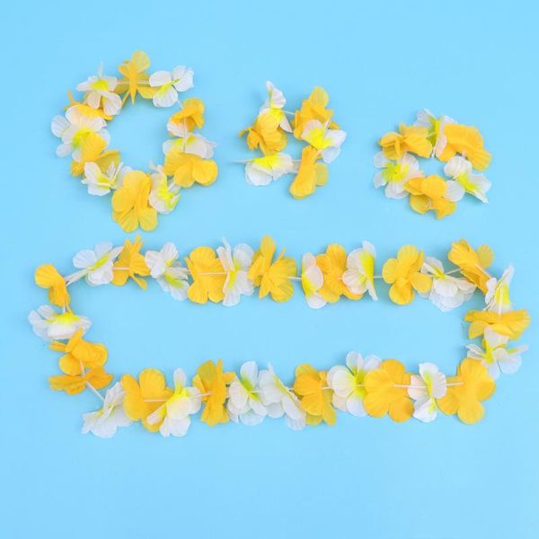 3 set/12 pcs dual-color hawaiian garland kit colorful artificial flowers wreath hawaii tropical costume supplies for neck head w
3 set/12 pcs dual-color hawaiian garland kit colorful artificial flowers wreath hawaii tropical costume supplies for neck head w