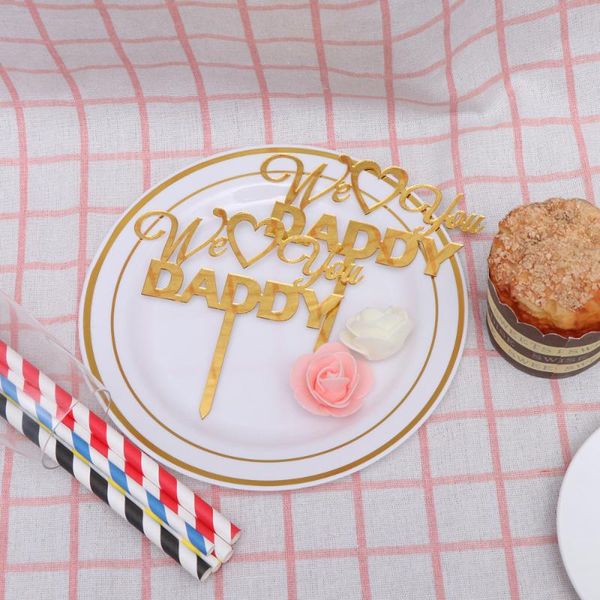 other festive & party supplies 2pcs we love daddy acrylic cake er creative cupcake picks decoration (golden)
other festive & party supplies 2pcs we love daddy acrylic cake er creative cupcake picks decoration (golden)