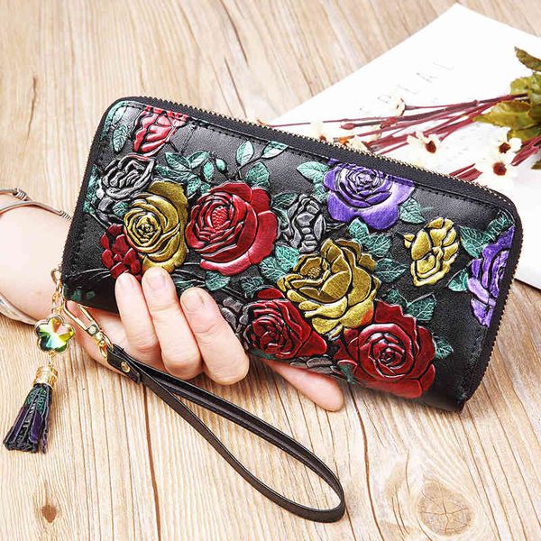 wallet 2021 pure leather lady's purse long zipper multi-function large capacity, Red;black
wallet 2021 pure leather lady's purse long zipper multi-function large capacity, Red;black