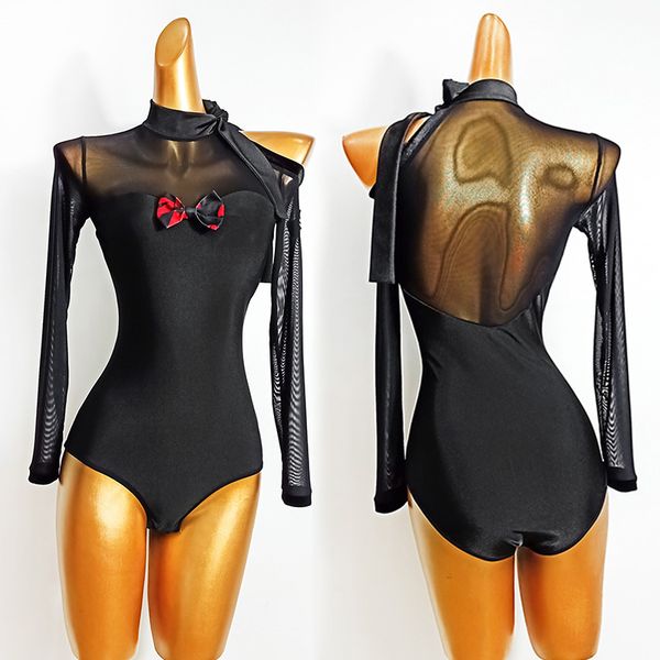 mesh backless latin dance ladies ballroom dance competition dress black leotard dance practice wear tango waltz db2368, Black;red
mesh backless latin dance ladies ballroom dance competition dress black leotard dance practice wear tango waltz db2368, Black;red