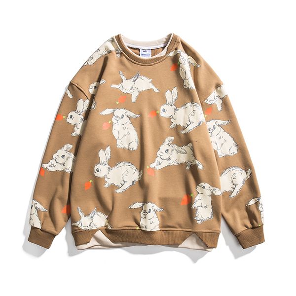 rabbit print casual sweatshirts long sleeve fake two o-neck hoodie 2021 new fashion men's clothes 9b0u, Black
rabbit print casual sweatshirts long sleeve fake two o-neck hoodie 2021 new fashion men's clothes 9b0u, Black