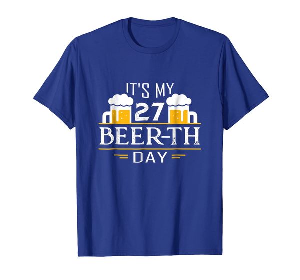 beer drinking t shirt it's my 27th beer-th day birthday gift, White;black
beer drinking t shirt it's my 27th beer-th day birthday gift, White;black