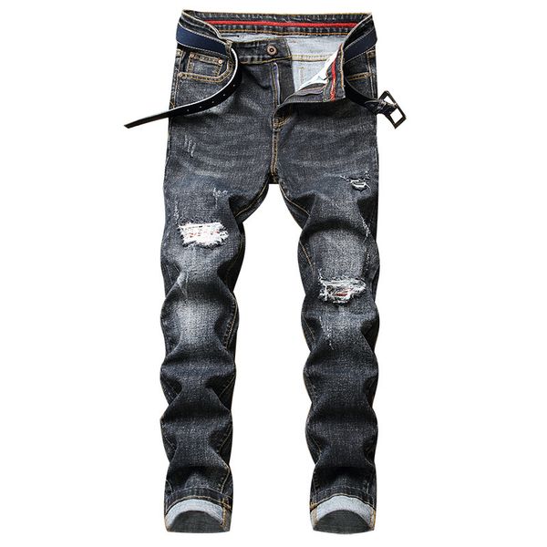 2021 spring new men's regular classic fashion fit jeans elasticity denim personality pants male brand trousers rik7, Blue
2021 spring new men's regular classic fashion fit jeans elasticity denim personality pants male brand trousers rik7, Blue