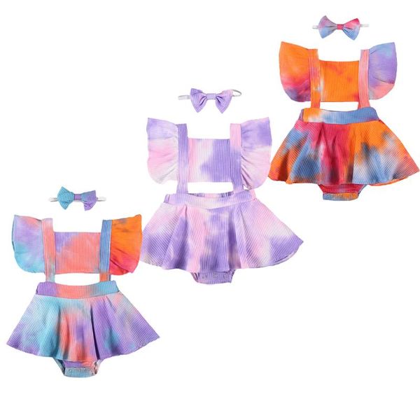 jumpsuits baby & children's 0-24m born girls romper dress tie-dye printed ruffles short sleeve, Blue
jumpsuits baby & children's 0-24m born girls romper dress tie-dye printed ruffles short sleeve, Blue