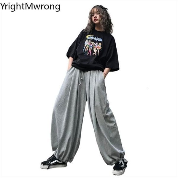 drawstring waist wide leg loose women pant baggy harem solid black gray summer japanese man jogger korean streetwear harajuku, Black;white
drawstring waist wide leg loose women pant baggy harem solid black gray summer japanese man jogger korean streetwear harajuku, Black;white