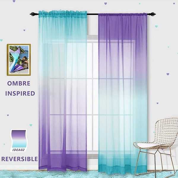 curtain & drapes gradient tulle transparent for living room bedroom sheer home decor window treatment 1.3x2.4m
curtain & drapes gradient tulle transparent for living room bedroom sheer home decor window treatment 1.3x2.4m