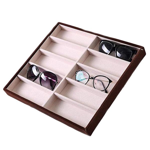 other fashion accessories 10 grids sunglasses display box jewelry packaging organizer tray cases, Silver
other fashion accessories 10 grids sunglasses display box jewelry packaging organizer tray cases, Silver