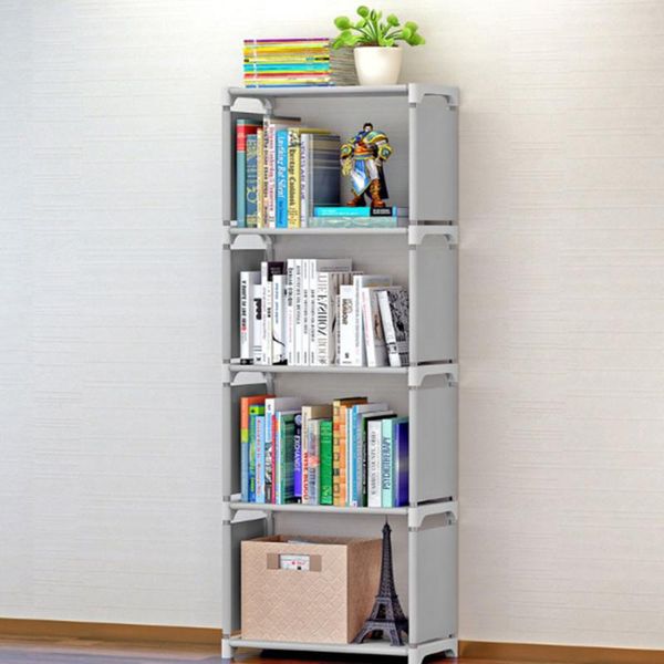 hooks & rails 1pcs non-woven fabric bookshelf stainless steel easy moving assembled shelf clothes toys rack bookcase home decoration holder
hooks & rails 1pcs non-woven fabric bookshelf stainless steel easy moving assembled shelf clothes toys rack bookcase home decoration holder