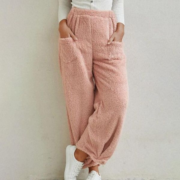women's pants & capris casual furry plush sweatpants women joggers trousers solid color elastic waist soft warm for female fleece pants, Black;white
women's pants & capris casual furry plush sweatpants women joggers trousers solid color elastic waist soft warm for female fleece pants, Black;white