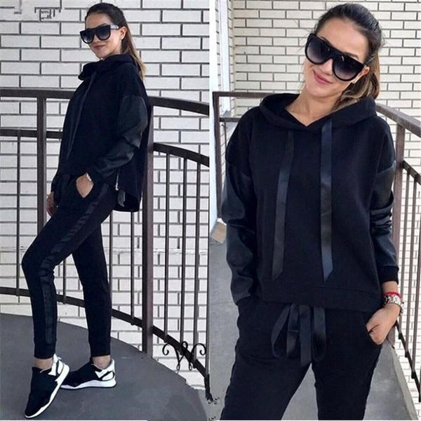2021 new arrival hooded drawstring full women's suit new cotton stitching ribbon hoodie and casual trousers two-piece, White
2021 new arrival hooded drawstring full women's suit new cotton stitching ribbon hoodie and casual trousers two-piece, White